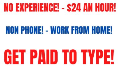 No Experience | Get Paid To Type | Non Phone Work From Home Job | $24 An Hour Online Job Hiring Now