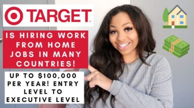 TARGET IS HIRING UP TO $100,000 PER YEAR WORK FROM HOME JOBS! THOUSANDS LISTED ON THEIR SITE REMOTE!