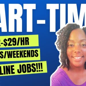 Evening & Weekends Work From Home Job!!! $22-$29 Per Hour| Non phone Work From Home Jobs