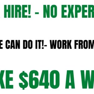 Quick Hire Work From Home Job | No Experience | Anyone Can Do This | $640 A Week | Online Job