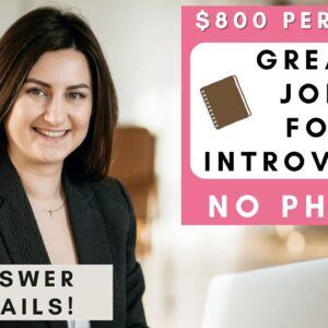 $800 PER WEEK! ANSWER EMAILS AND CHAT! FROM THE COMFORT OF YOUR HOME! NO DEGREE REQUIRED!