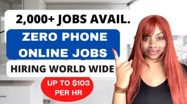 YOUR JOB SEARCH ENDS HERE! $50-$100/Hour No Degrees! 10 Work From Home Jobs ALWAYS HIRING Worldwide!