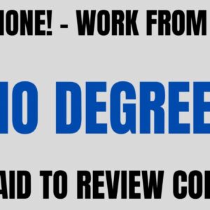 Non Phone | No Degree Work From Home Job | Get Paid To Review Content | Work At Home Job