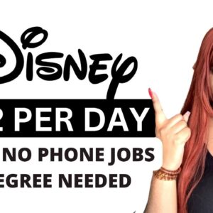 HIRING NOW! WORK FROM HOME REMOTE JOBS W/DISNEY! NO PHONE NO DEGREE ⬆️$432 A DAY! (low competition)