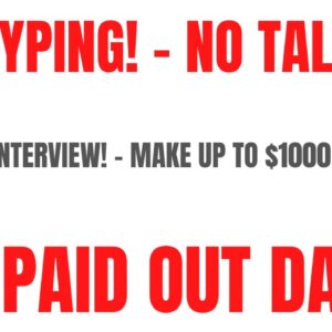 All Typing - No Talking | Skip The Interview! Daily Pay | Non Phone Work From Home Job | Online Jobs