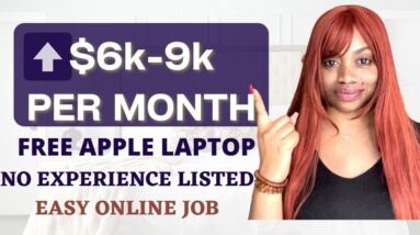 *FREE APPLE LAPTOP* ⬆️ $9,000 PER MONTH I NO EXPERIENCE I $1000 STIPEND I WORK FROM HOME JOB 2022