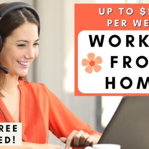 $1,288 PER WEEK! WORKING FROM HOME! NO DEGREE REQUIRED! REMOTE JOBS 2022!