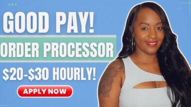 $20-$30 HOURLY TO PROCESS ORDERS! FULL TIME WORK FROM HOME JOB HIRING NOW!