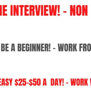 No Interview! |You Can Be A Beginner | Work Whenever | Make An Easy $25-$50 A Day Work From Home Job