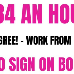 $184 A Day | No Degree | $500 Sign On Bonus Offered | Work From Home Job | Online Jobs Hiring Now