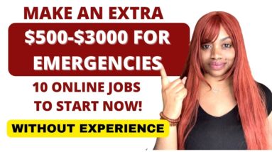 🚨GET PAID FAST! 10 BEST ONLINE SIDE JOBS FOR‼️EMERGENCY CASH‼️+ AVOID EVER GOING BROKE AGAIN!