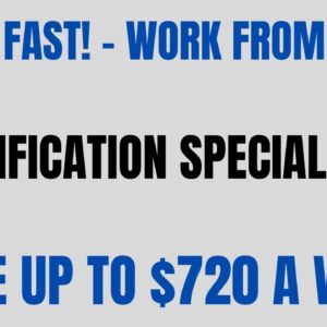 Hiring Fast! Work From Home Job | Verification Specialist | Make Up To $720 A Week | Online Job