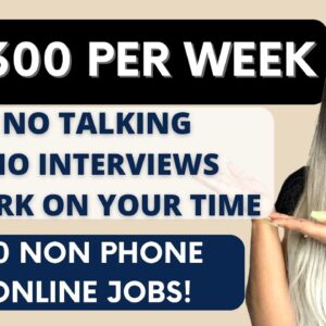 ⬆️$1300 PER WEEK! 20 NO TALKING (NO INTERVIEWS) 📵 NO PHONE ONLINE JOBS I WORK WHEN YOU WANT.