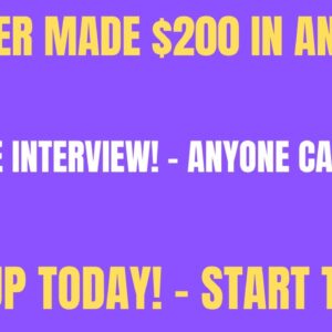 Member Made $200 In One Hour Off This Site | Skip the Interview | Sign UP Today Work From Home Job