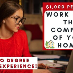 HIGH PAYING! $1,000 PER WK! WORKING FROM THE COMFORT OF YOUR HOME! NO DEGREE NO EXPERIENCE NEEDED