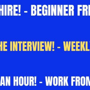 Quick Hire Work From Home Job | Skip The Interview - Weekly Pay | Make $14.50 An Hour | Online Job