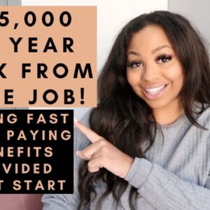 $155,000 PER YEAR WORK FROM HOME JOB WITH FULL BENEFITS PROVIDED! JUST POSTED AND ACTIVELY HIRING!