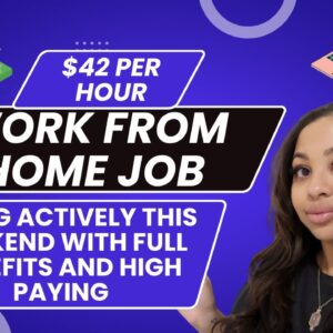 $42 PER HOUR WORK FROM HOME REMOTE JOB HIRING THIS WEEK BENEFITS PROVIDED WITH FAST START EASY APPLY
