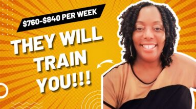 They Will Train You!!! $640-$800 Per Week!!! Hiring Immediately!!! Non Phone Work From Home Job