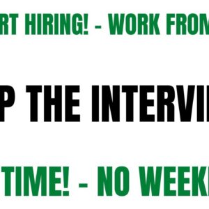 Walmart Hiring Work From Home Job ] Skip The Interview | Part Time No Weekends Online Job Hiring Now