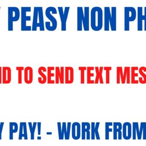 Easy Peasy Non Phone Work From Home Job | Get Paid To Send Text Messages | Weekly Pay | Online Job