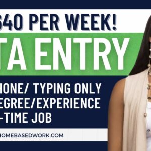 🔥Remote Data Entry Work From Home Jobs! $640 Per Week! No Phone Required! (2022)