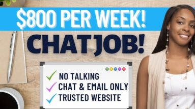 URGENT! $800 PER WEEK!  NO PHONE CHAT ONLINE JOB, TYPING ONLY!  WORK FROM HOME JOBS (2022)