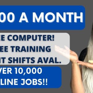ITS BACK! HIRING 1000 PEOPLE URGENTLY! $3800 A MONTH! NATIONWIDE ONLINE JOBS & FREE COMPUTER FOR ALL