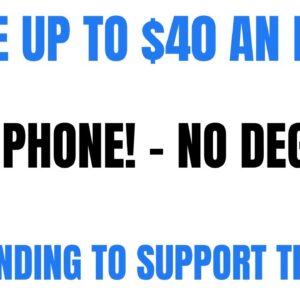 Make Up To $40 An Hour | Non Phone Work From Home Job! - No Degree! | Responding To Support Tickets