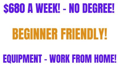 $680 A Week | Beginner Friendly Work From Home Job | Equipment Provided Work At Home | Online Jobs