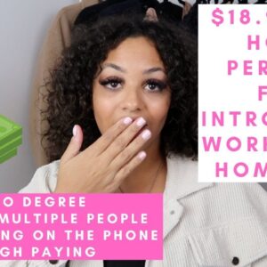 $18.90 PER HOUR INTROVERT FRIENDLY NO TALKING ON THE PHONE WORK FROM HOME JOB NO DEGREE NEEDED!