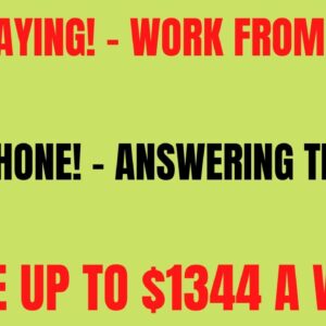 High Paying! - Non Phone Work From Home Job | Answering Tickets | Make Up To $1344 A Week Hiring Now