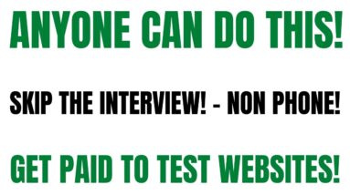 Anyone Can Do This | Easy Non Phone Side Hustle | Skip The Interview | Make Money Testing Websites