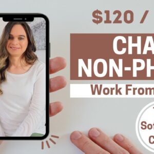 $120 Day Working From Home CHAT (NON-PHONE) For Big Tax Software Client | No Degree Needed