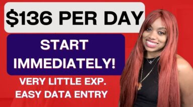 DESPERATELY HIRING! $136 PER DAY DATA ENTRY NO PHONE WORK I  EASY TYPING ONLINE JOBS