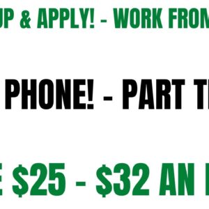 Hurry Up & Apply Work From Home Job |Non Phone |Part Time Remote Job Hiring Now Make $25-$32 An Hour