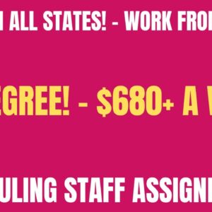 Hiring In All States | Work From Home Job | No Degree | $680+ A Week Work From Home Job Hiring Now