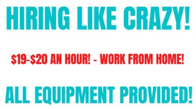 Hiring Like Crazy | $19-$20 An Hour Work From Home Job | All Equipment Provided | Online Job Hiring