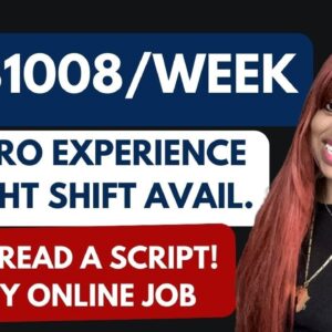 ZERO EXPERIENCE! NIGHT SHIFT AVAILABLE! ⬆️$1008 PER WEEK VERY EASY ONLINE JOB I WORK FROM HOME 2023