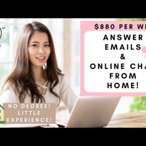 $880 PER WEEK! ANSWER EMAILS & ONLINE CHAT PART OR FULL TIME FROM HOME *REMOTE JOBS 2022*