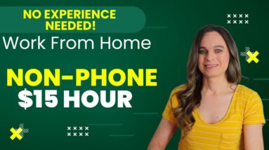 $15 Hour NO EXPERIENCE NEEDED! Will Train! Non-Phone Healthcare Work From Home Job | No Degree