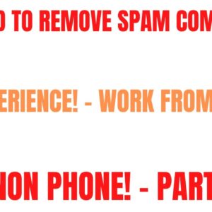 Get Paid To Remove Spam Comments | No Experience Work From Home Job | Easy Non Phone | Part Time Job