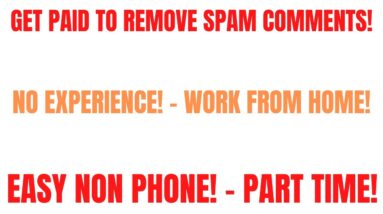 Get Paid To Remove Spam Comments | No Experience Work From Home Job | Easy Non Phone | Part Time Job