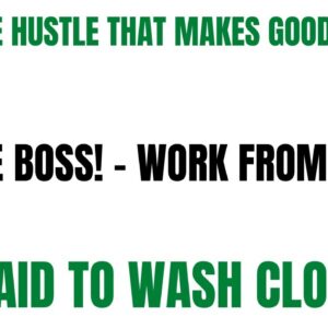 Go Sign Up Today! Easy Peasy Side Hustle | Get Paid To Wash Clothes | Work From Home Job