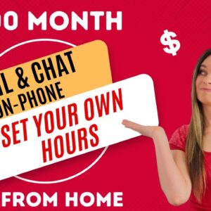 $2,400 Month Responding To Emails & Chats From Home | Flexible Hours - Set Your Own | Entry Level