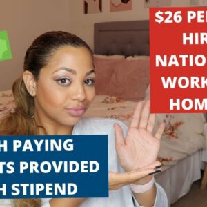 EASY $26 PER HOUR NO DEGREE NEEDED OPEN NATIONALLY ASAP WORK FROM HOME JOB! FAST APPLICATION/HIRE