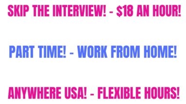 Skip The Interview | $18 An Hour | Part Time Work From Home Job | Anywhere USA |Flexible Hours