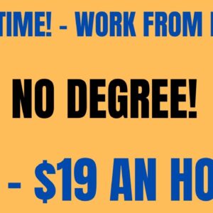 Part Time Work From Home Job | No Degree| Remote Job | $18-$19 An Hour Online Job Hiring Now