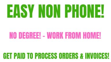 Non Phone Work From Home Job | No Degree Remote Job | Get Paid To Process Orders & Invoices