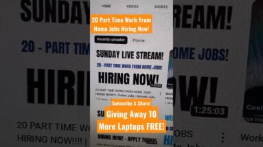 20 Part Time Work From Home Jobs! #workfromhomejobs #trending #trend  #onlinejobs #jobs #remotejobs